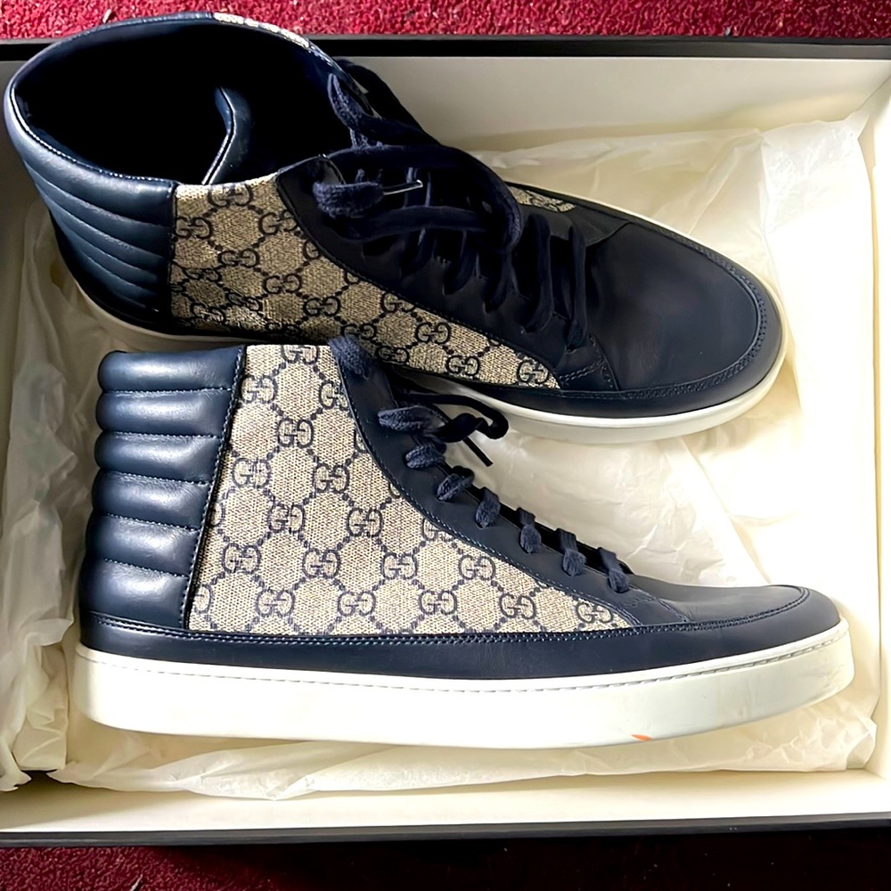 Gucci GG Supreme Mens High Top Sneaker